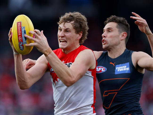 The 2021 elimination final loss to GWS was Dawson’s last game as a Swan. Picture: Rob Blakers / Getty Images