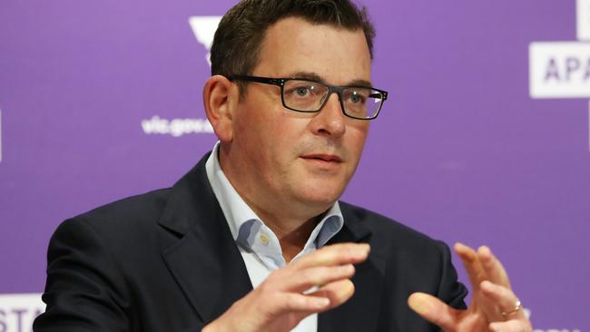 Victorian Premier Daniel Andrews says it is too early to tell if Victoria has turned a corner in the fight against COVID-19. Picture: NCA NewsWire / David Crosling