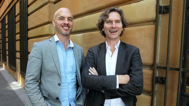Reinventure founders Danny Gilligan and Simon Cant. Picture: Hollie Adams