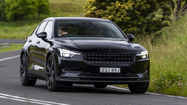 The Polestar 2 has a cheap starting price. Picture: Mark Bean