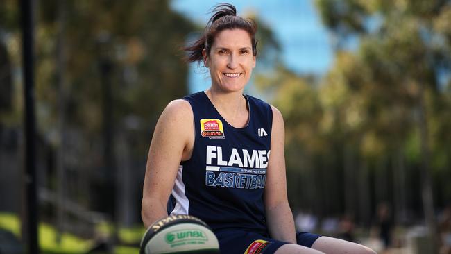 Sydney Flames basketballer Belinda Snell will retire at the end of the WNBL season after almost two decades. Pic: Phil Hillyard