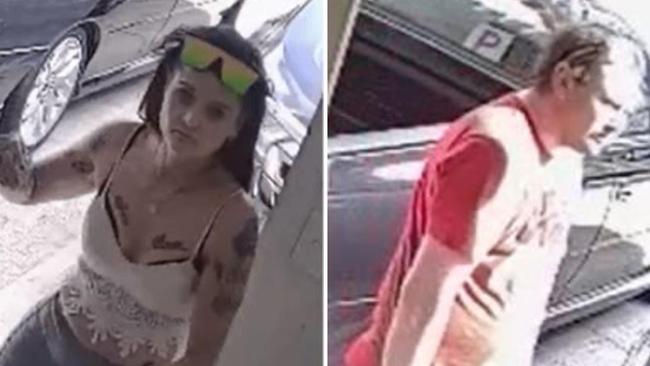 Police are hoping to speak with these two people after an alleged attempted unlawful use of a motor vehicle in Noosaville on March 15.