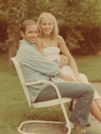 Joe and Jill Biden in their younger years: Picture Jill Biden/Twitter