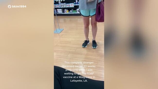 Lady confronts pregnant woman at pharmacy