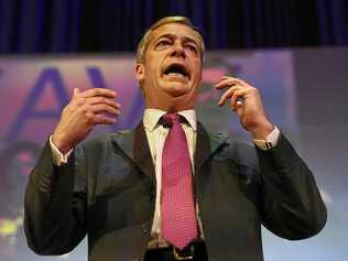 STILL GOING: Member of European Parliament Nigel Farage speaks at a pro-Brexit, Leave Means Leave rally at Central Hall in London, Thursday, January 17, 2019. Picture: Kirsty O'Connor