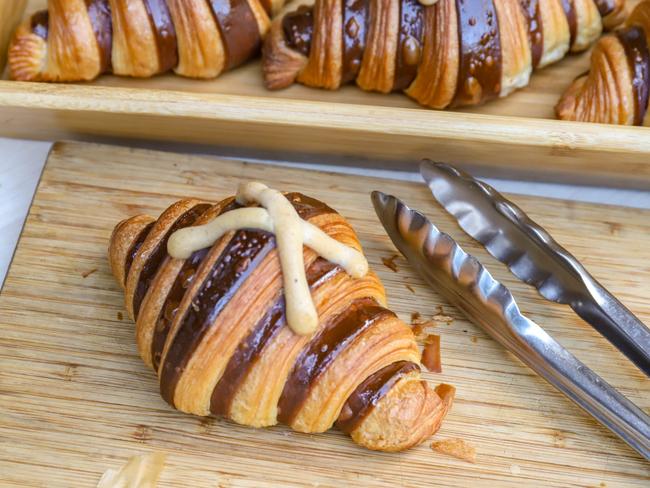 Textbook Patisserie’s hot cross bun croissants. Picture: Jenifer Jagielski