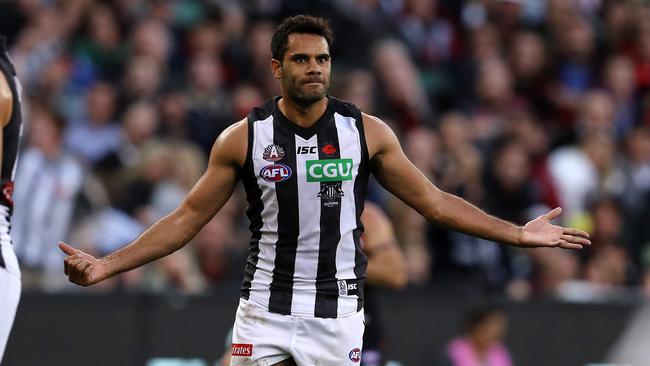 Collingwood is relying on midfield goals from players such as Daniel Wells. Picture: Michael Klein