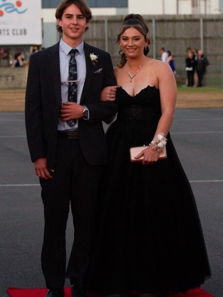 Julie Munro and Charlie Batterham at the 2023 Bundaberg State High School Formal.