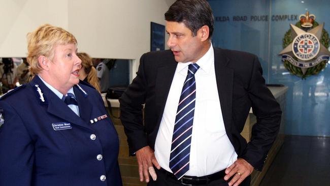 Williams and his mate joked ex Police Commissioner Christine Nixon and Premier Steve Bracks were jealous of his popularity, and ‘dirty’ on him. Picture: News Corp