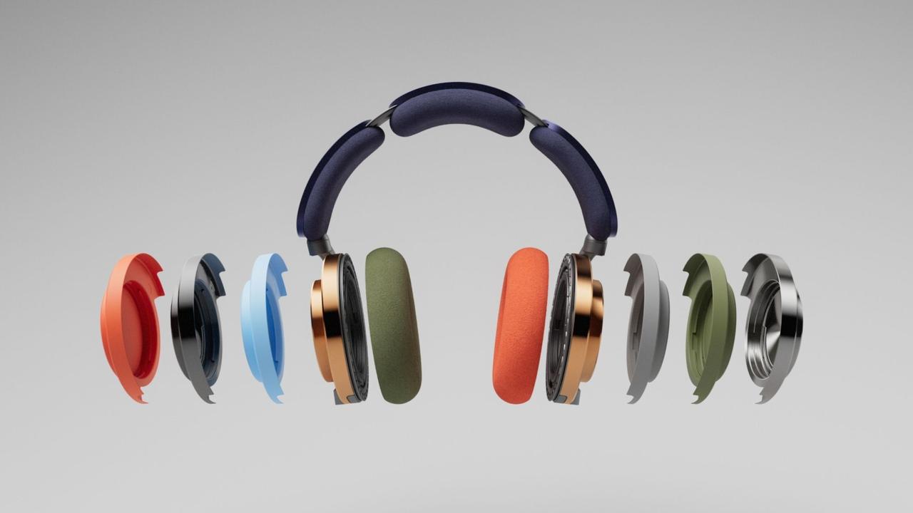 There's more than 2000 interchangeable colour combos with the Dyson OnTrac Headphones. Picture: Dyson