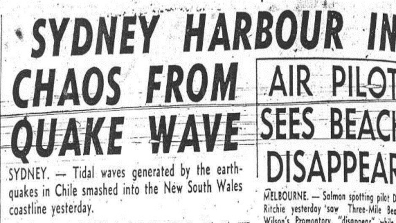 A headline from the Hobart Mercury in 1960.