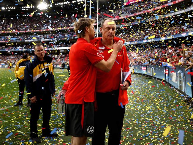 Mills could only watch on as the Lions produced a dominant grand final showing. Picture: Phil Hillyard