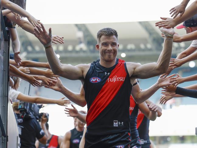 Zach Merrett has been inspirational for Essendon in the final term. Pic: Michael Klein