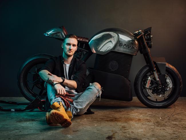 Dennis Savic has created the first prototype of an electric motorbike in Australia.