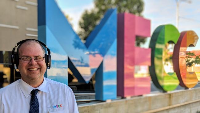 Mackay Entertainment and Convention Centre and events manager Andrew Bobeldyk. Picture: Luke Mortimer