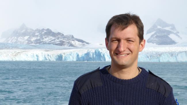 Dr Andrew Meijers doing fieldwork in Antarctica. Photo: Supplied