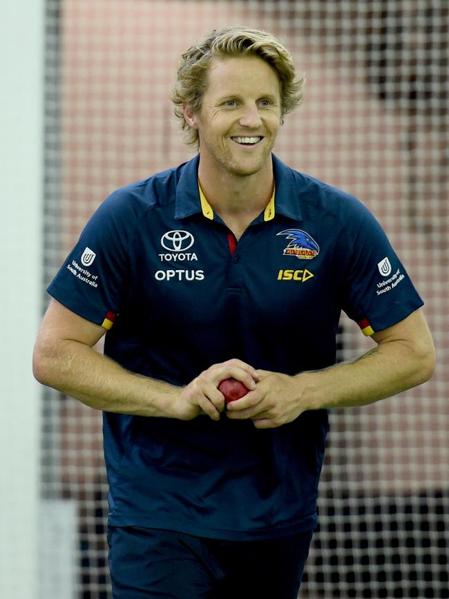 ... as does Rory Sloane with the ball. Pictures: Naomi Jellicoe