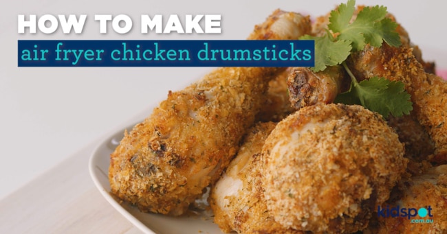Crunchy on the outside and perfectly juicy on the inside these air fryer chicken drumsticks are a real crowd pleaser.