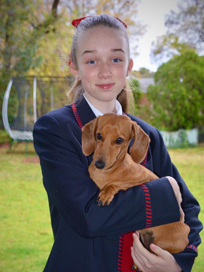 Moama Anglican Grammar student Alysha Toohill is in Year 9. Her family considered moving from Kyabram to Moama so she and her brother could continue to attend school.