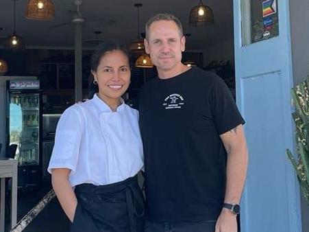 The Hervey Bay Dayman General Store owners Claire and Matt Straight.