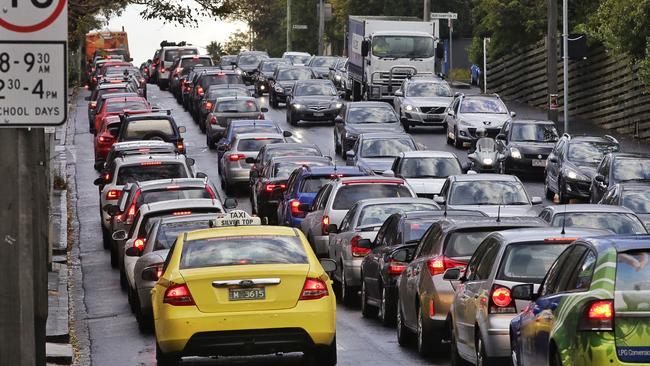 Hoddle St and Punt Rd are becoming 24-hour clearways in a bid to free up congestion. Picture: Hamish Blair