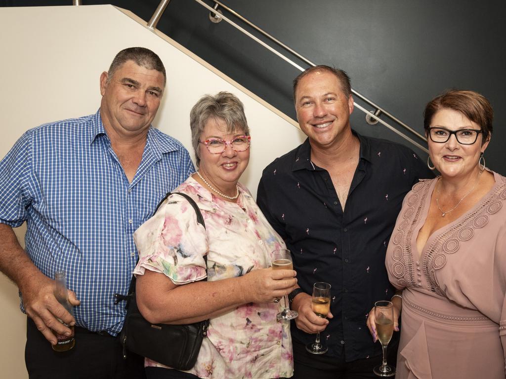 Robbie Smith, Erica Smith, Jamie Mason and Suzanne Mason at Empire Theatre, Saturday, February 10, 2024. Picture: Kevin Farmer