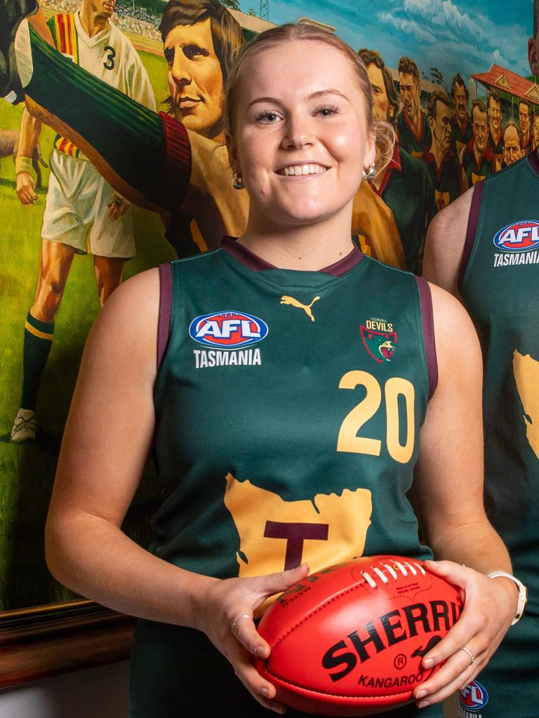 Grace White is a player to watch in 2025 for North Hobart. Picture: Linda Higginson
