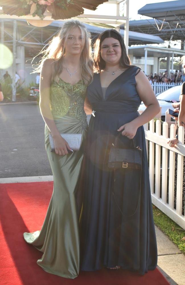 Nadia Liebig and Maple Bunny at the Caloundra State High School formal 2024.