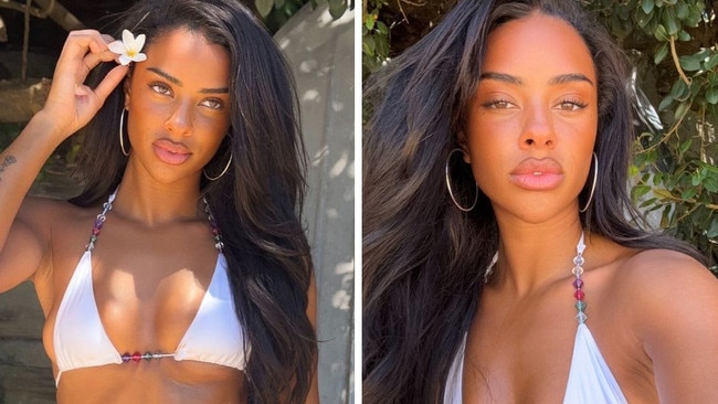 'Prettiest girl alive' Aussie sizzles in bikini. Picture: Instagram/LolaThompson