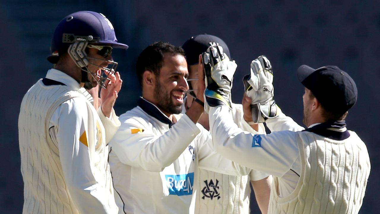 Sheffield Shield Victorian Bushrangers v Western Warriors MCG,Picture Wayne Ludbey. Fawad Ahmed, 6 for 68.today,