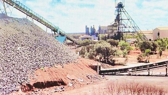 Peko Mine near Tennant Creek as it looked in the 1950s. Picture: Supplied.