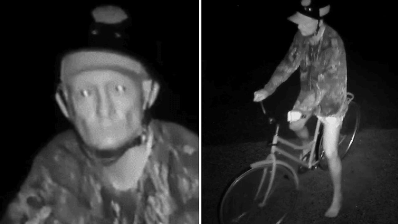 Search for mystery bike rider as cops investigate shop fire