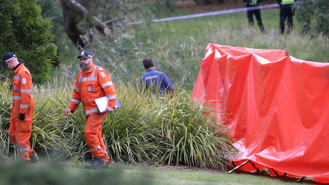 A body has been found on the banks of Darebin creek. Picture: David Crosling