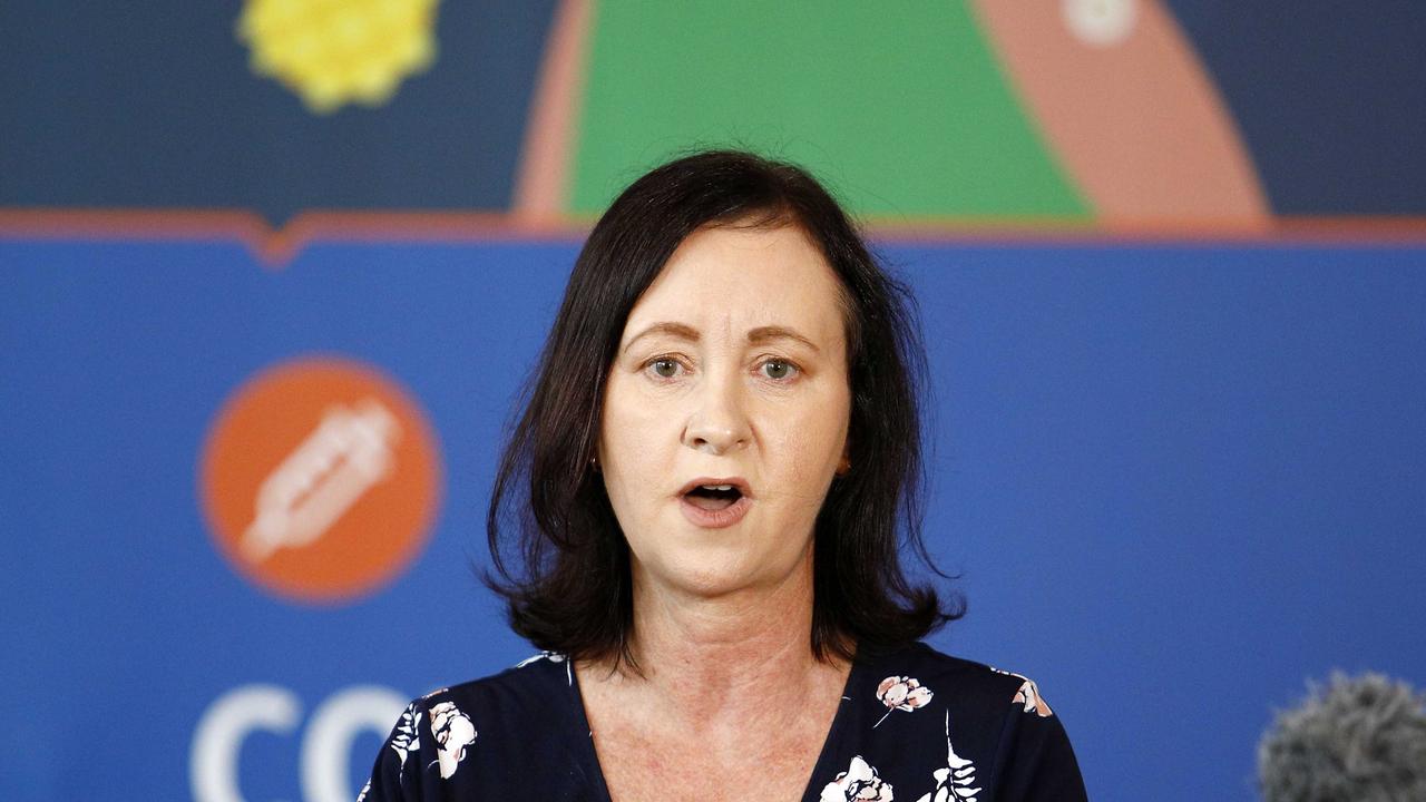 Queensland Health Minister Yvette Yvette D'Ath has announced a record number of Covid cases across the state. Picture: NCA NewsWire/Tertius Pickard