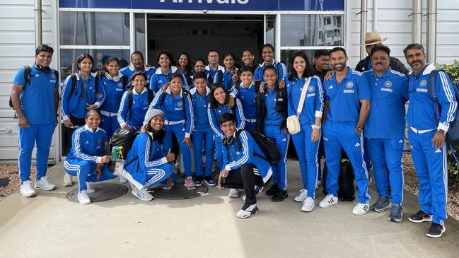 The India A women’s cricket team arrives in Mackay ahead of its three-match ODI battle with Australia A. Photo: Fergus Gregg