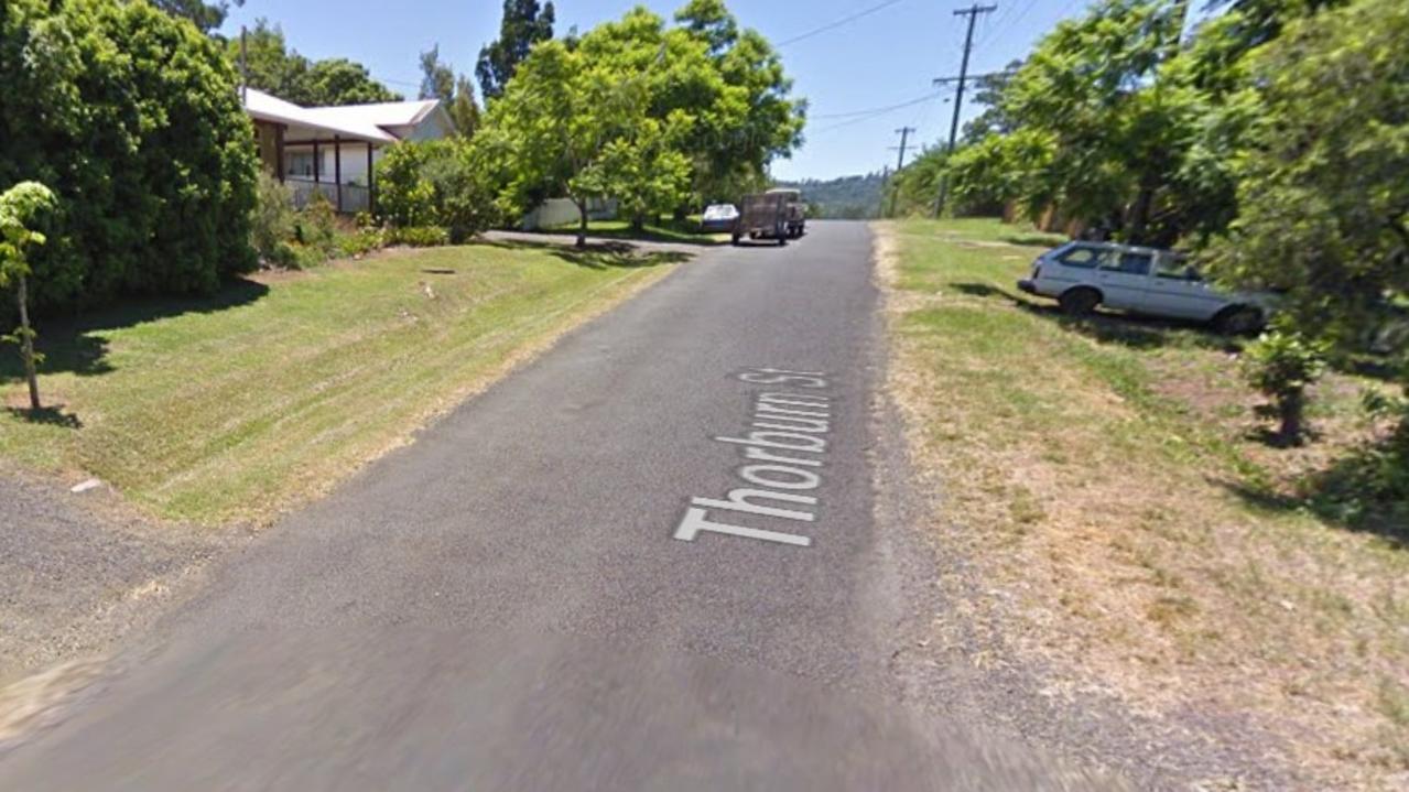 Thorburn St, Nimbin, where police chased a teen driving dangerously before arresting him after he abandoned the vehicle in a nearby residential land release estate.