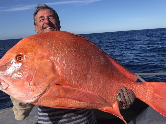 Ed Falconer with Red Emperor caught 20/4