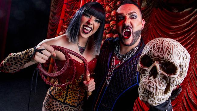 Tickets for Dracula's Cabaret Gold Coast, cast members pictured, are included for the NDIS particpant and a carer. Picture:Jerad Williams