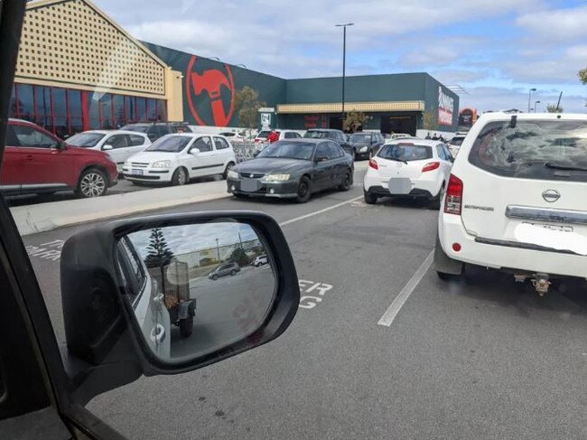 A Bunnings customer has vented her frustration online after discovering there were no bays for her to park with her trailer.