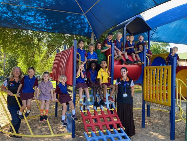29/08/2024 - Transition B (from left to right) – Ms Di Plumridge, Millie Rhodes, Daisy Plunkett, Narah Osborne, Cleo Giallouris, Benjamin Henderson, Amity Ashton, Robbie Hill, Albie Ewing, Van Espinoza, Jack Dixon, Tessa McCready, Manoa Nawaqa, Sam Gardner, Thalia Kalathas-Brown, Dorothy Garrawurra, Mosiah Taukolonga, Ms Paris Hooper Picture: Jetske Hines