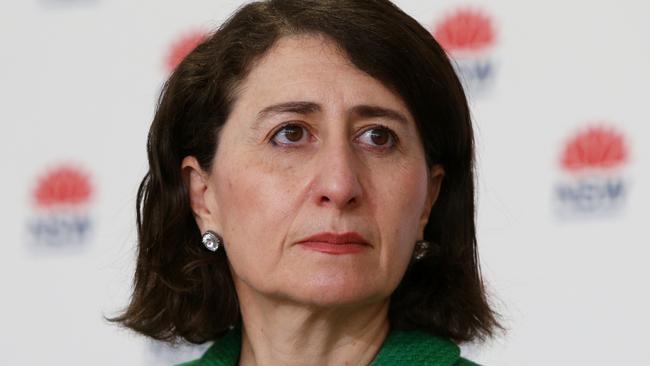 NSW Premier Gladys Berejiklian in Sydney on Wednesday. Picture: Getty Images