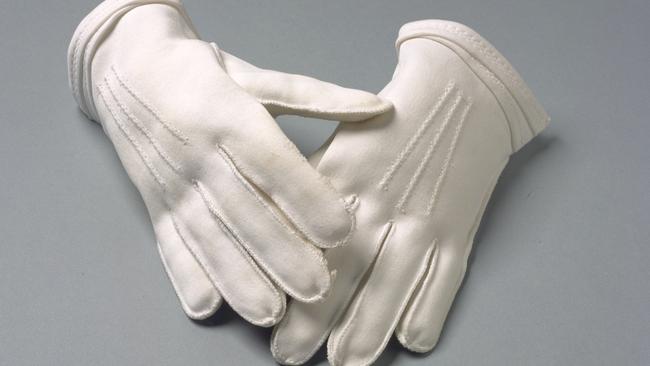 Faith Bandler’s white cotton gloves.