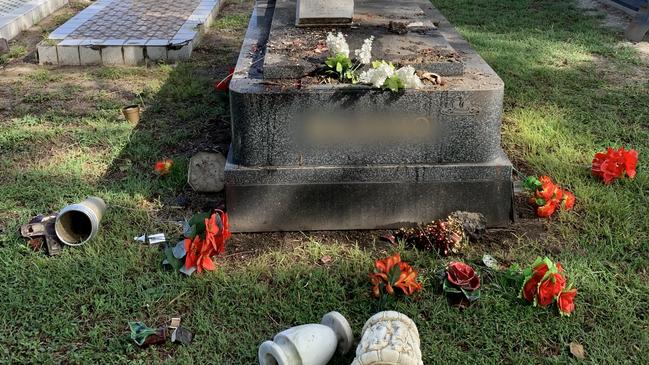 Police are investigating a wilful damage incident at the Cairns Cemetery, as Mayor Amy Eden labels the vandalism as "disgusting" while doubling down on calls for greater state government support to curb youth crime. Picture: Cairns Regional Council.