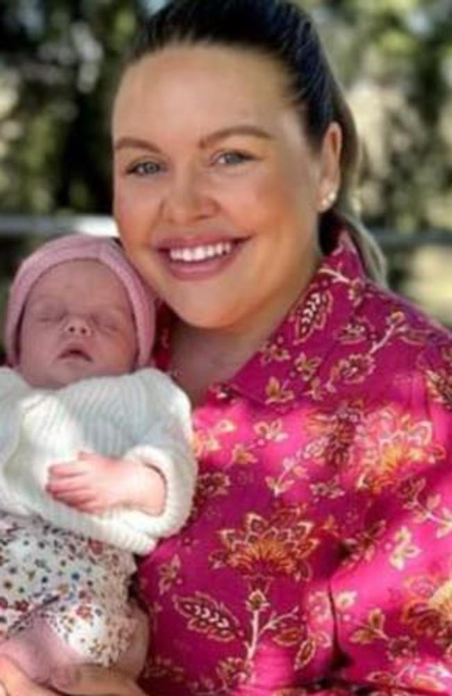 Tayla Black with baby daughter, Murphy Margaret.