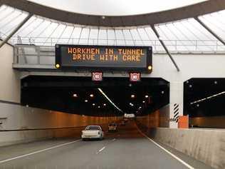 The Tugun Bypass tunnel was reduced to 80kmh for road works.Mikarla Marsden / Daily News. Picture: Mikarla Marsden