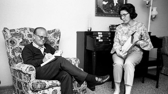 Truman Capote and Harper Lee.