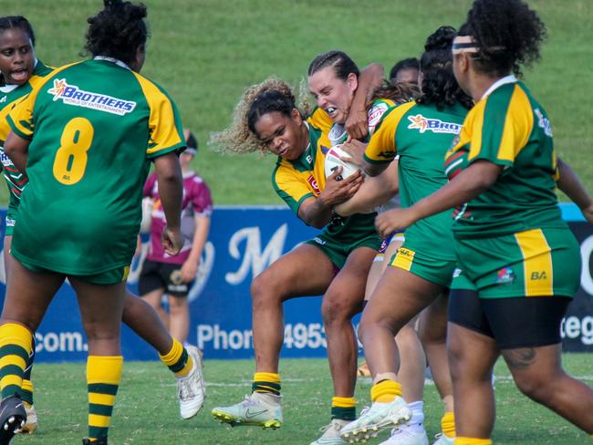 Cairns Genavie Tabuai during the Foley Shield in 2024. Tabuai has been named in the Queensland Indigenous inaugural team. Picture: Supplied