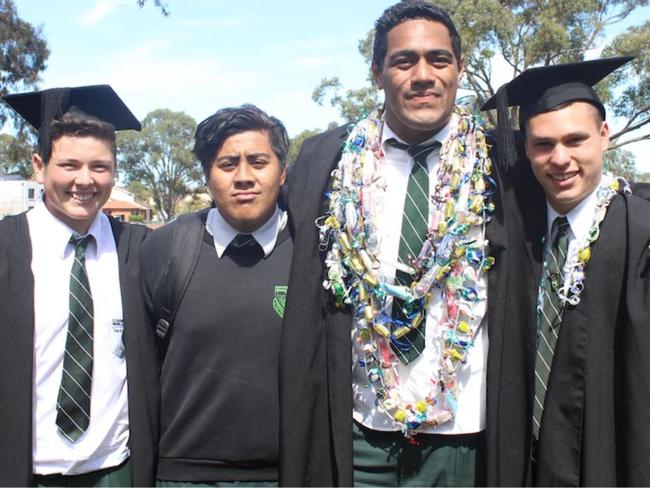 Jordan Mailata graduated from Condell Park High School in Sydney's south-west.