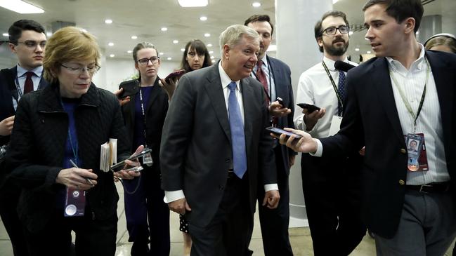 ‘Let’s turn the page’; Lindsey Graham. Picture: AP