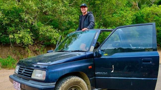 Deklan Gilmartin in a picture from Fraser Island shortly before his death. Pics Instagram